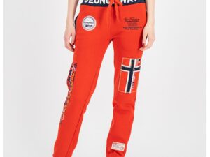 Pantaloni sport cu aplicatii logo Myer