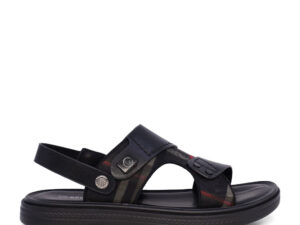 Sandale bărbați Benvenuti negre din piele 3857BS756N