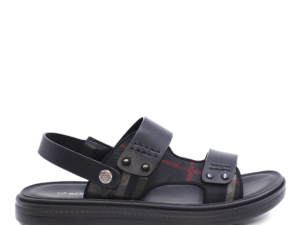 Sandale bărbați Benvenuti negre din piele 3857bs753n