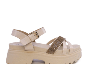 Sandale chunky femei Solo Donna bej din sintetic 2547DS8089BE