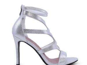Sandale femei Solo Donna argintii cu toc înalt 1167DS1190AG