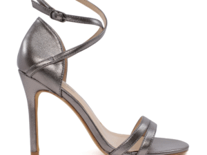 Sandale femei Solo Donna gri metalizat cu toc 2545DS5236CF