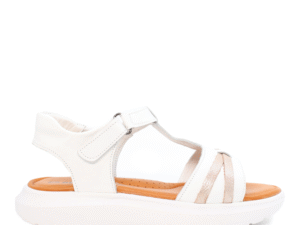 Sandale copii Benvenuti albe din piele 3185FS0560A