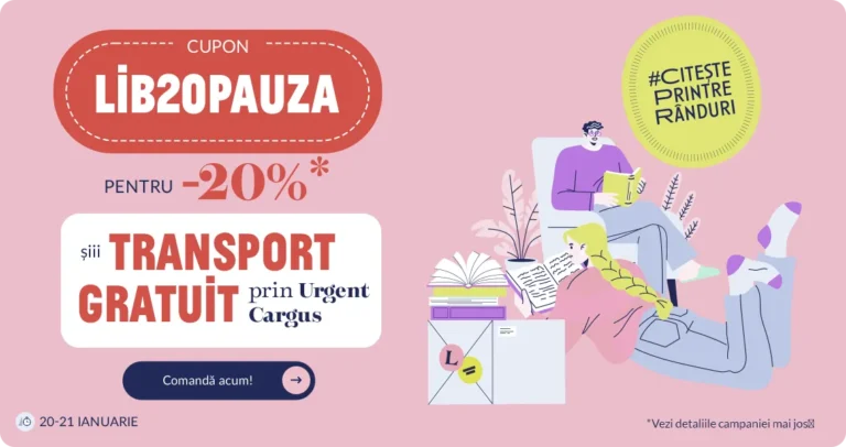 Cod promo Libris: -20% reducere și transport gratuit prin Cargus 1 Cod promo Libris: -20% reducere și transport gratuit prin Cargus
