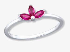 Inel din Argint Pink Flower 52