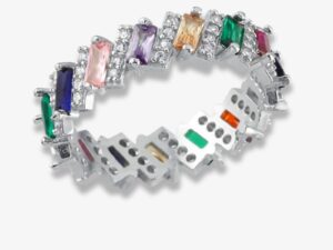 Inel din Argint Rainbow Kiss 52