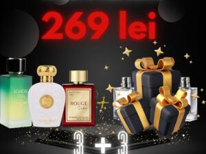 Scandal King + Rouge Dubai + Opulent Musk + 3 parfumuri 100ml cadou