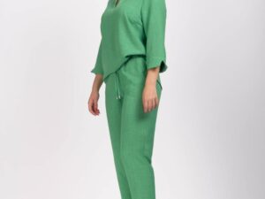 Bluza dama verde din vascoza