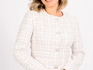 Jacheta ivoire cu nasturi pretiosi