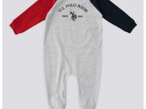 Salopeta lunga cu maneci raglan - Gri deschis