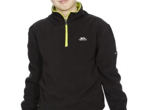 Bluza de trening din fleece cu fenta cu fermoar Etto - Negru