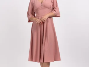 Rochie eleganta clos din dublu voal