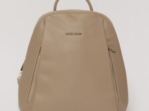 Rucsac taupe cu design structurat