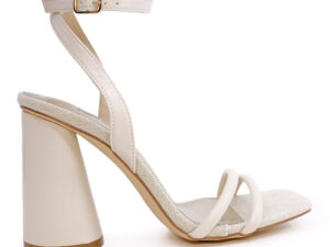 Sandale femei Solo Donna bej cu toc mediu 2857DS0427BE