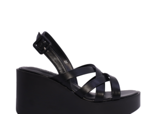 Sandale femei Solo Donna negre din sintetic cu platformă 2547DS9127N