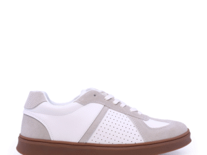 Sneakers bărbați Thezeus albi  din piele și piele întoarsă 2349BP24060A