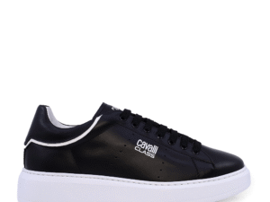 Sneakers barbati Cavalli Class negri din piele 3497BP24110N
