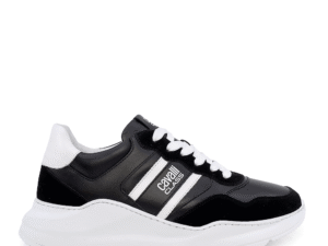 Sneakers barbati Cavalli Class negri din piele 3497BP24123N