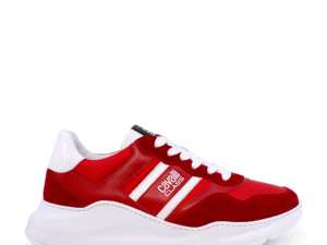Sneakers barbati Cavalli Class rosii din piele 3497BP24123R