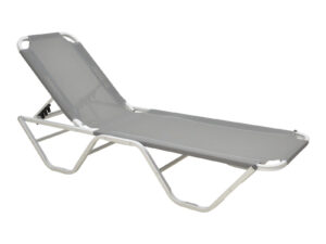 Șezlong stivuibil din aluminiu