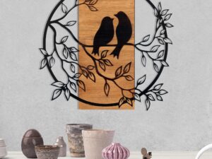 Decoratiune de perete lemn Dragostea in Aer