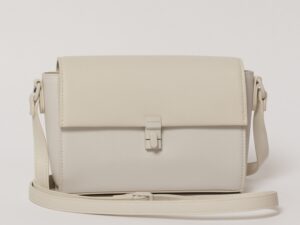 Geanta ivory cu design minimalist