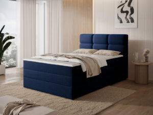 Pat continental tapitat cu lada depozitare