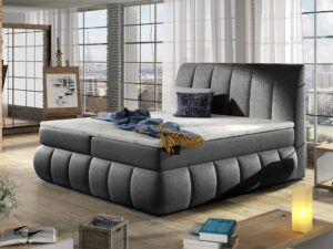 Pat tapitat cu lada depozitare