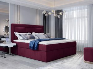 Pat tapitat cu lada depozitare