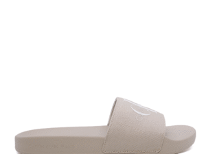 Șlapi femei CK Calvin Klein bej cu logo frontal 2377DSL0103BE