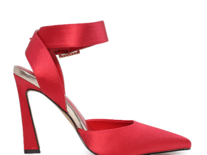 Pantofi slingback femei Benvenuti roșii din satin 1207DD2408RAR