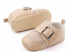 Pantofi  Cu Catarama - Elegant - Piele ecologica - Baieti - Crem - Crem