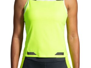 Tricou sport  Run Visible pentru femei - verde deschis cu reflectorizante -