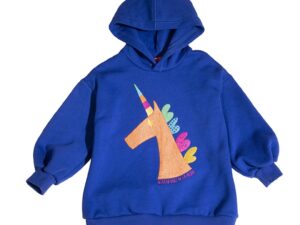 Hanorac cu imprimeu grafic - Maro/Albastru