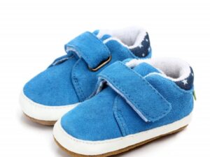 Pantofi SuperBaby - Din Piele Naturala - Elegant - Baieti - Velcro - Albastru - 9-12 luni -