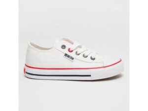 Tenisi din panza cu varf intarit - Alb