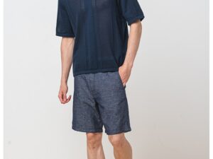 Tricou polo din bumbac - Bleumarin