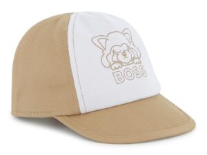 Sapca baseball ajustabila cu imprimeu logo - Maro nisip