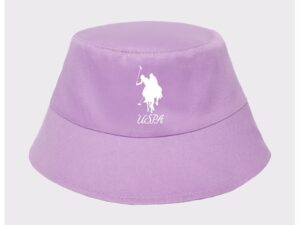 Palarie bucket cu detaliu logo - Lila