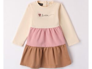 Rochie fete in dungi - bumbac - multicolor - Multicolor