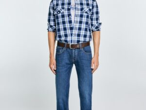 Camasa Koliserson carouri - Alb/Albastru