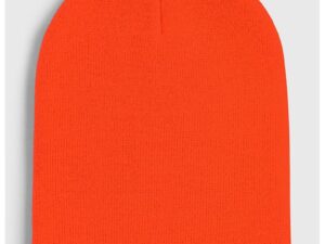 Caciula tricotata cu logo discret - Portocaliu