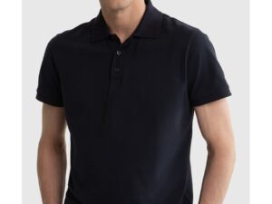 Tricou polo barbati  model 403 - bumbac - negru - design casual