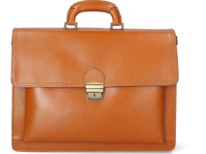 Geanta messenger din piele cu model uni 25033