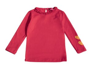 Bluza cu decolteu la baza gatului - Fucsia