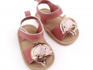 Sandale  Model AL 11147 Delfinul auriu - Textil - Fete - Roz pudrat - 3-6 luni