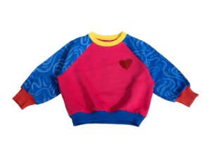 Bluza de trening cu decolteu la baza gatului si maneci lungi - Multicolor