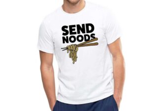 Tricou barbati alb - Send Noods