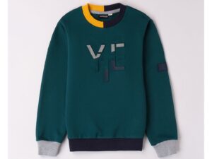 Hanorac colorblock pentru baiat -  0.7513 - Verde - Verde/Gri/Galben/Bleumarin