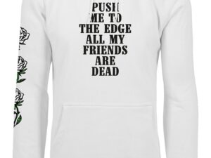 Hanorac cu imprimeu text - Alb/Negru